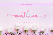 Marthina, a Script Font by Uloel Design (Thumbnail 1 of 7)