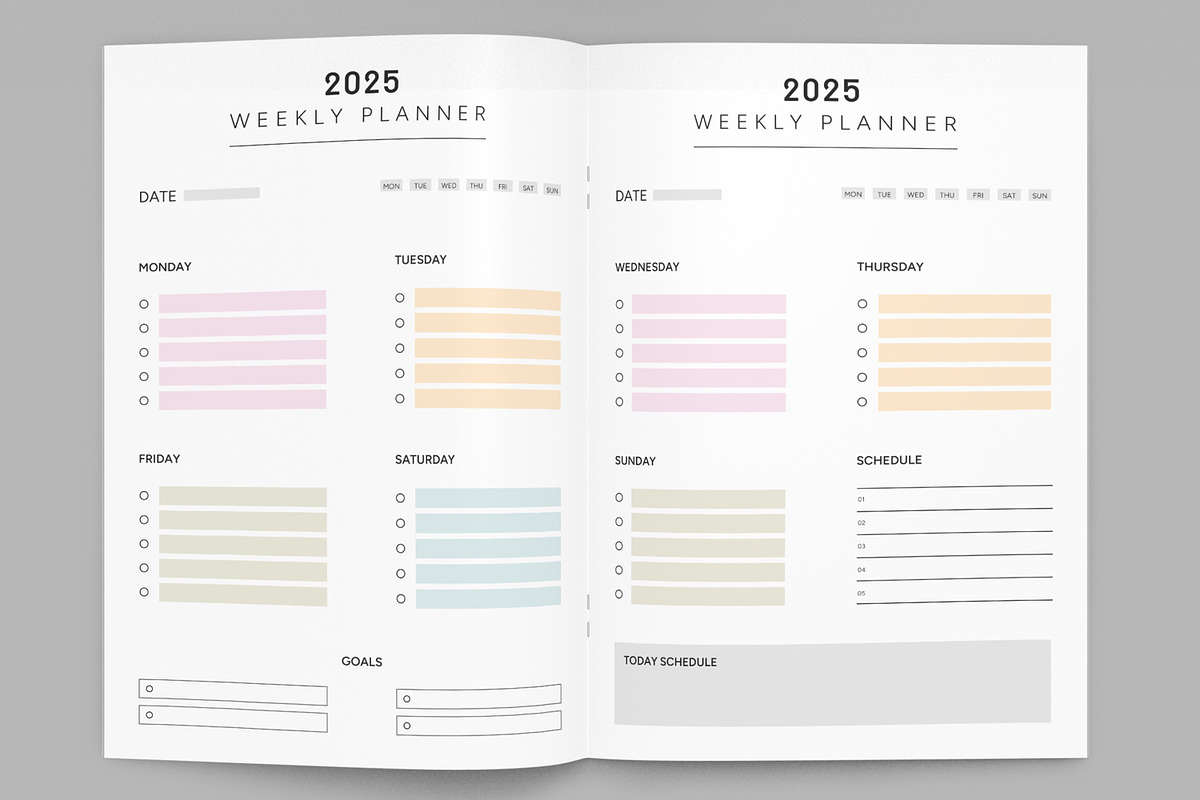 Weekly Planner, a Stationery Template by ContestDesign (Photo 3 of 3)