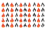 Fire Vector Icons Set, an Object Graphic by Gomolach (Thumbnail 2 of 2)