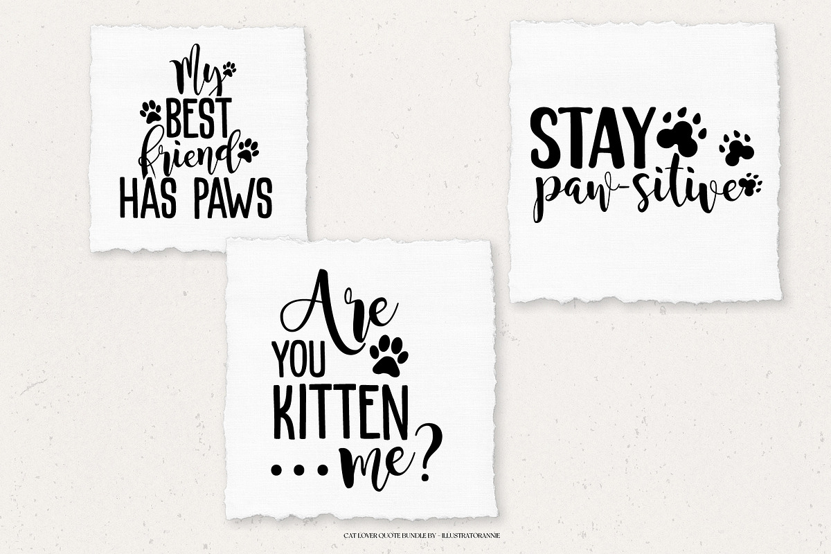 Cat Lover SVG Quote Bundle, an Object Graphic by IllustratorAnnie (Photo 4 of 5)