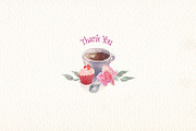 Coffee watercolor clipart, an Illustration by Art & Things (Thumbnail 5 of 5)
