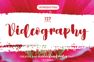 Videography Handwriten Font