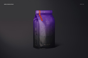 Coffee Bag Mockup Set Glossy