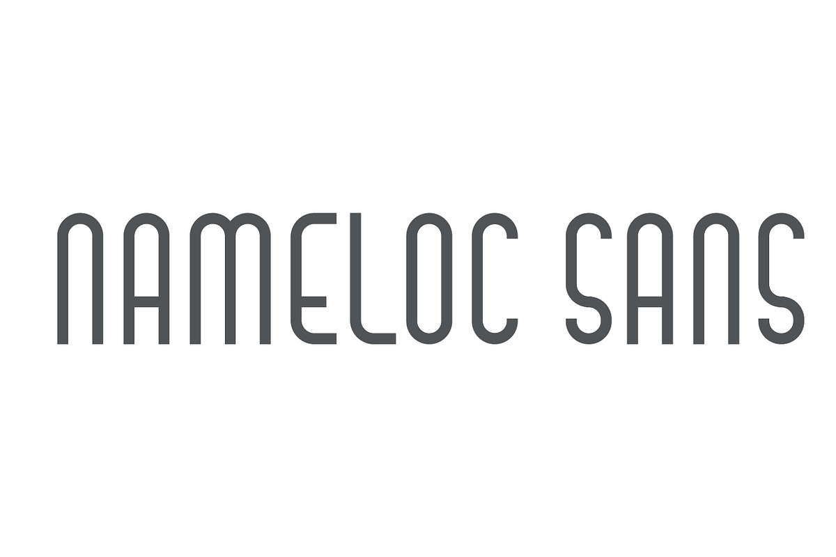NAMELOC SANS - Font Family, a Sans Serif Font by Coleman Hardee