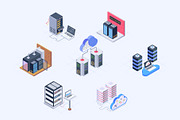 Data Center Isometric Icons, an Emoji Icon by Vectors Market (Thumbnail 6 of 9)