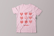 70 Geometric Hearts Logo, an Outline Icon by Abstracto-Create (Thumbnail 4 of 8)