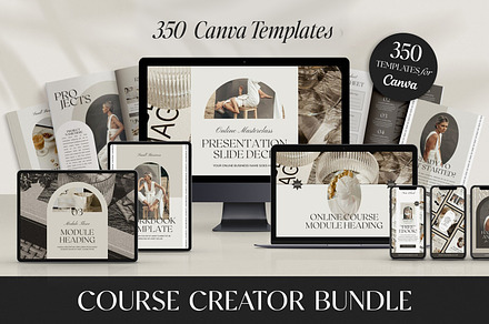 Coach + Course Creator Bundle CANVA, a Magazine Template by Studio Loire