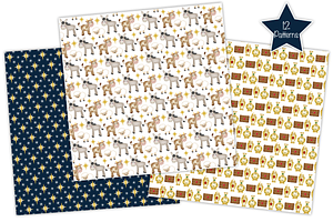 Christmas Nativity Digital Paper