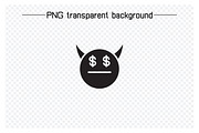 Moody and Cute Devil Emoji Set, a Solid Icon by Designfour (Thumbnail 4 of 7)