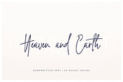Heaven + Earth | Handwritten Font, a Script Font by Heart + Soul Studios (Thumbnail 1 of 10)