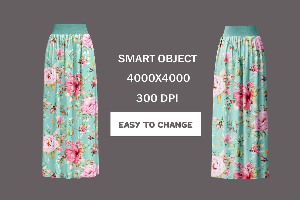 Woman Skirt Mockup, an Advertising Mockup by PudraART (Photo 3 of 7)