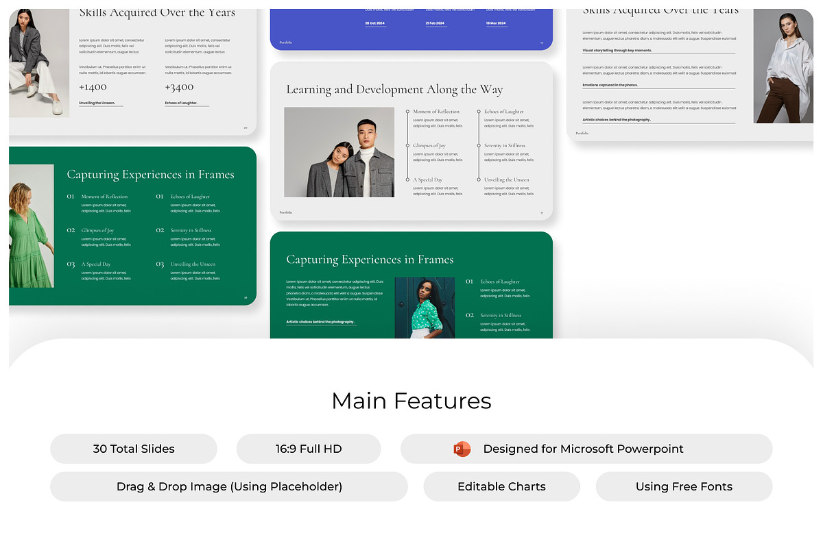 Portfolio PowerPoint Presentation, a Presentation Template by Premast (Photo 2 of 4)