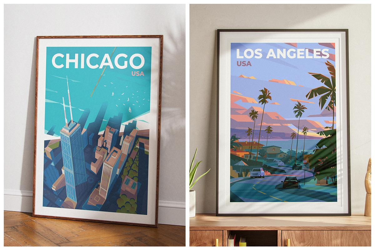 Travel Posters. Mega Bundle., a Decorative Illustration by Red Monkey (Photo 6 of 20)