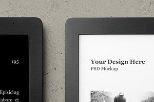 E-Book Reader Mockup Set