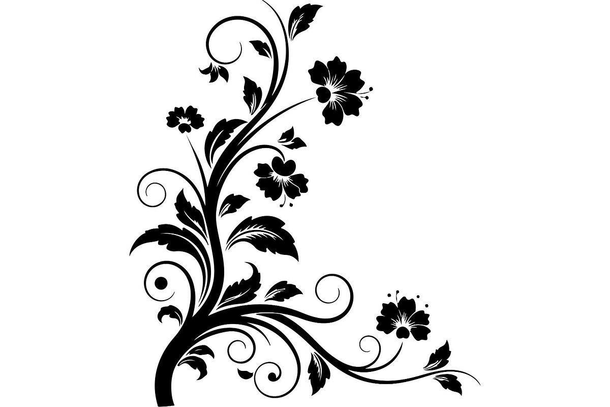 Vintage Floral Corner, an Object Graphic by Designer_Momina (Photo 4 of 29)