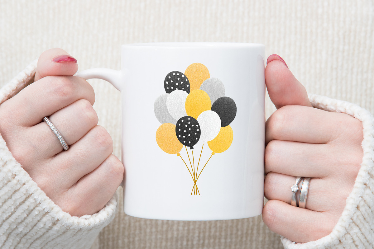 Elegant New Year Balloons and Champa, an Illustration by Sublimation Artist (Photo 5 of 6)