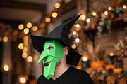 Hallowen Witch Mask, a Card Template by PAPER amaze (Thumbnail 3 of 6)