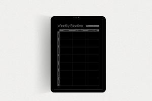 Weekly Routine Planner Printable