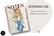Fashion girls 60 clipart PNG, a Person Illustration by Parinaz Wadia Design (Thumbnail 9 of 11)