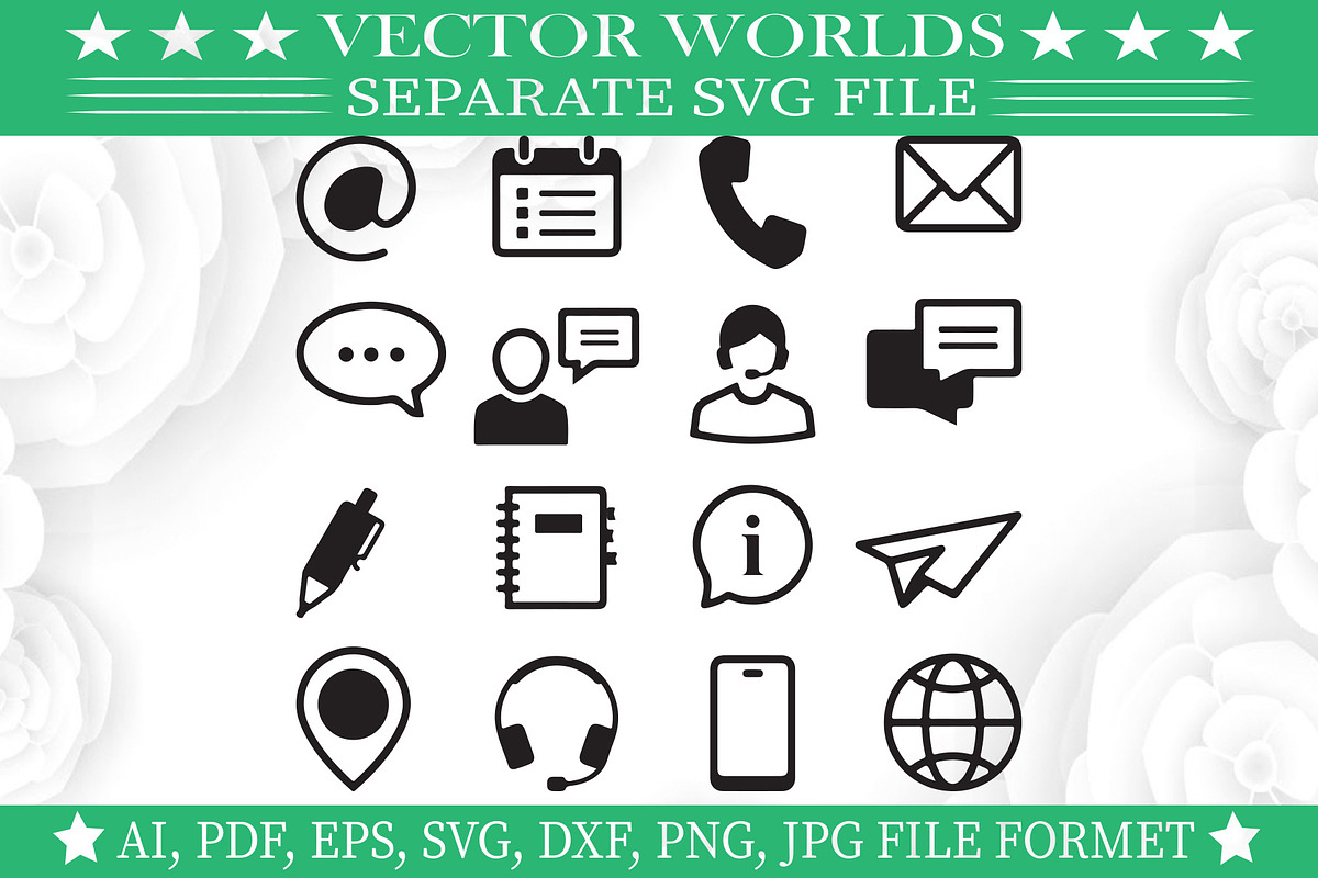 Support Contact Svg, Contact Svg, an Object Graphic by VectorWorlds (Photo 1 of 3)