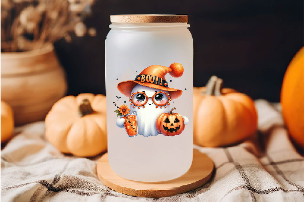 Cute Funny Ghost Pumpkin Halloween, an Illustration by Dream Creation (Photo 5 of 5)