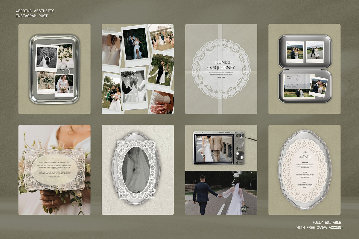 Quiet Luxury Bridal Kit, a Social Media Template by Pani Temp. (Photo 9 of 17)
