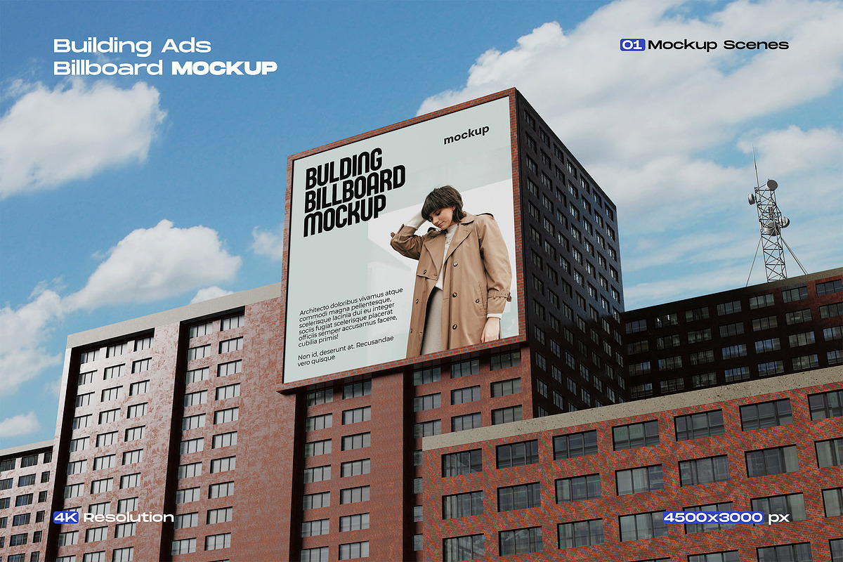 Building Ads Billboard Mockup, an Advertising Mockup by My Code Std (Photo 1 of 3)