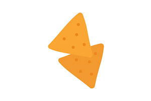 Crunchy tortilla chips illustration, a Food Illustration by GraphiShop