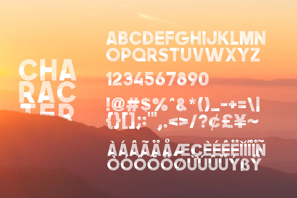 Asans Layered Font preview 7