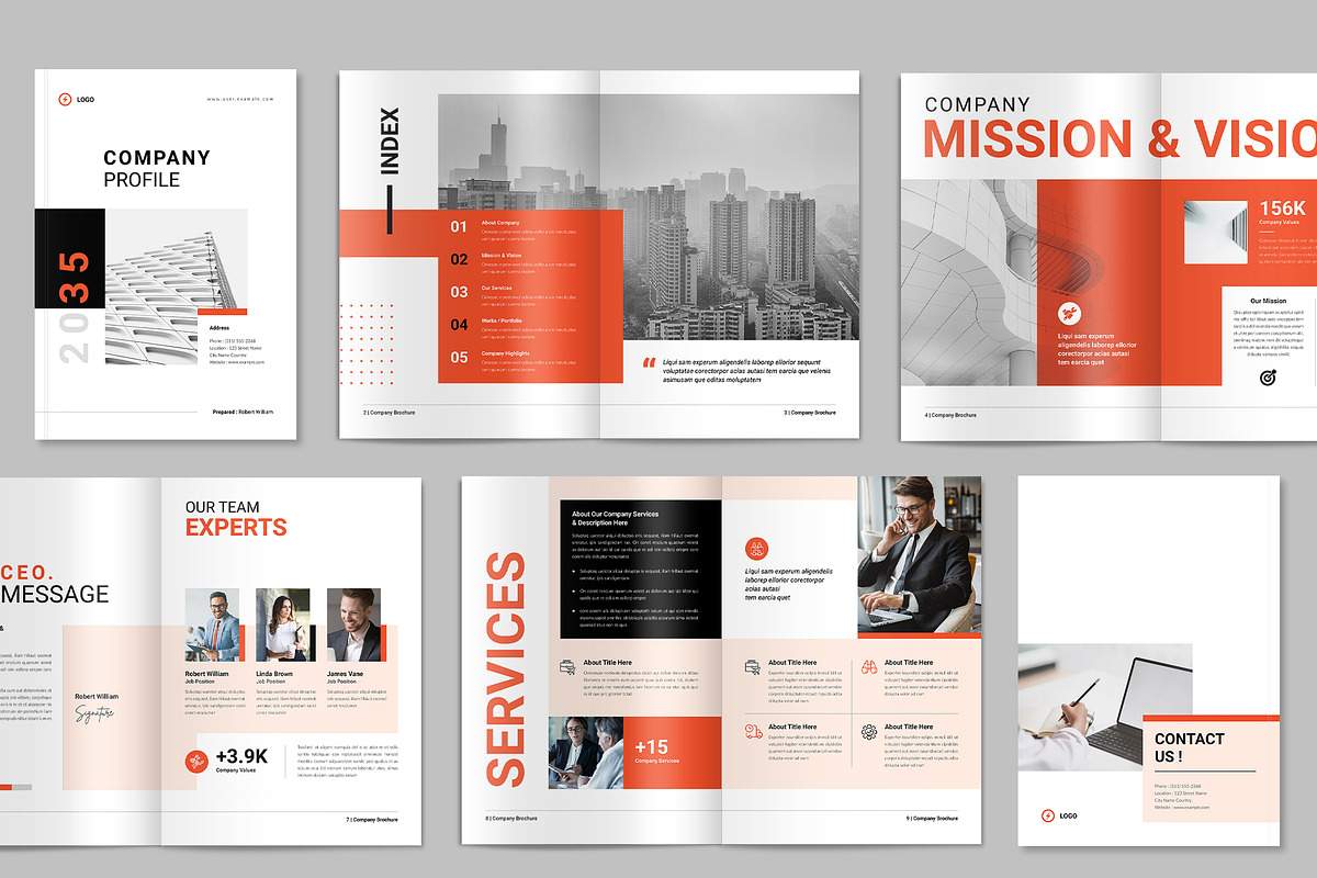 Company Profile, Canva Template, a Brochure Template by NorthPeak (Photo 2 of 6)