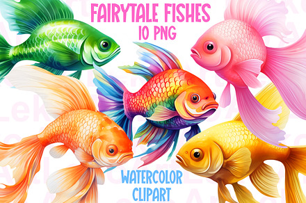 Fairytale Fishes Clipart