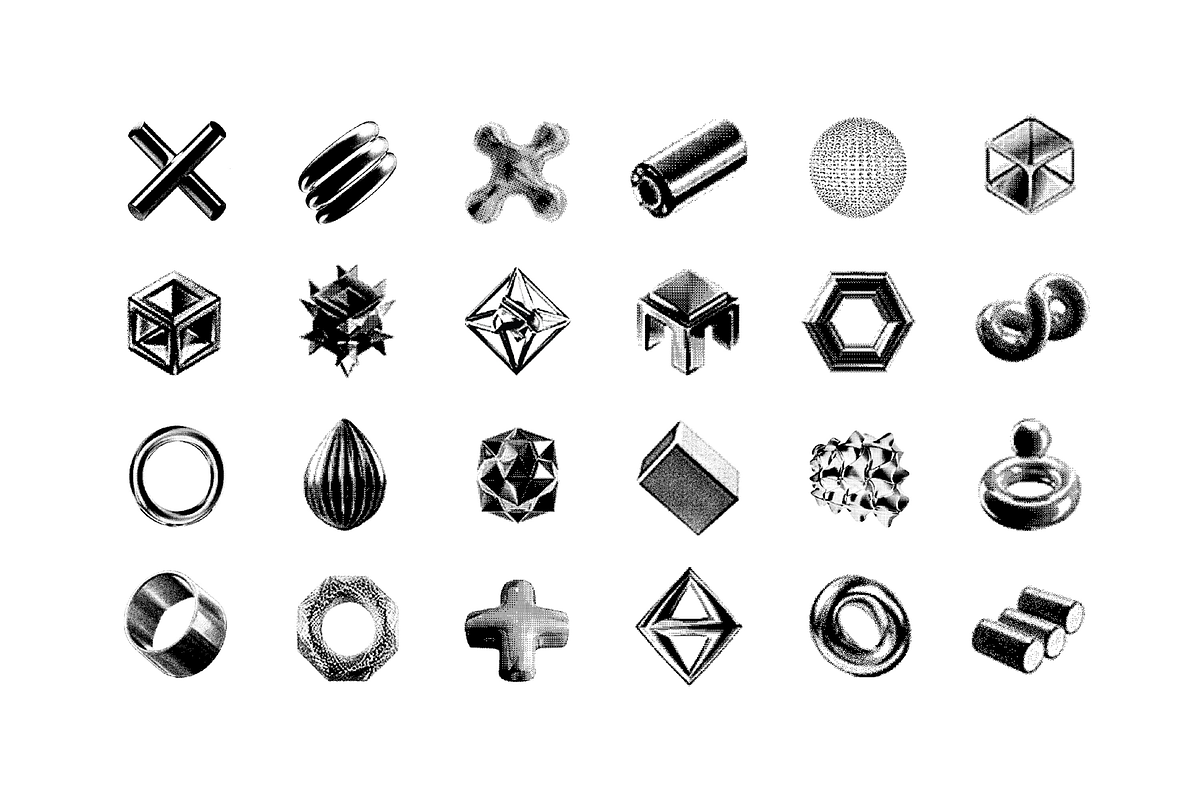Bitmap Vector Shapes, an Object Graphic by Design Squad