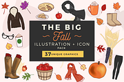Fun Fall Clipart, an Illustration by Onyx Templates (Thumbnail 1 of 3)