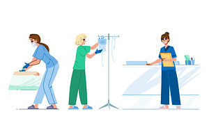compassion nurse woman vector, a Person Illustration by pikepicture