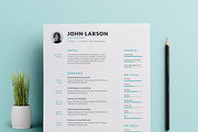 Clean Resume, a Resume Template by GraphicaShop (Thumbnail 1 of 5)