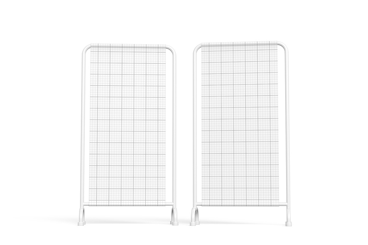 Street Stand Banner Mockup Set, an Advertising Mockup by graphypix (Photo 4 of 4)
