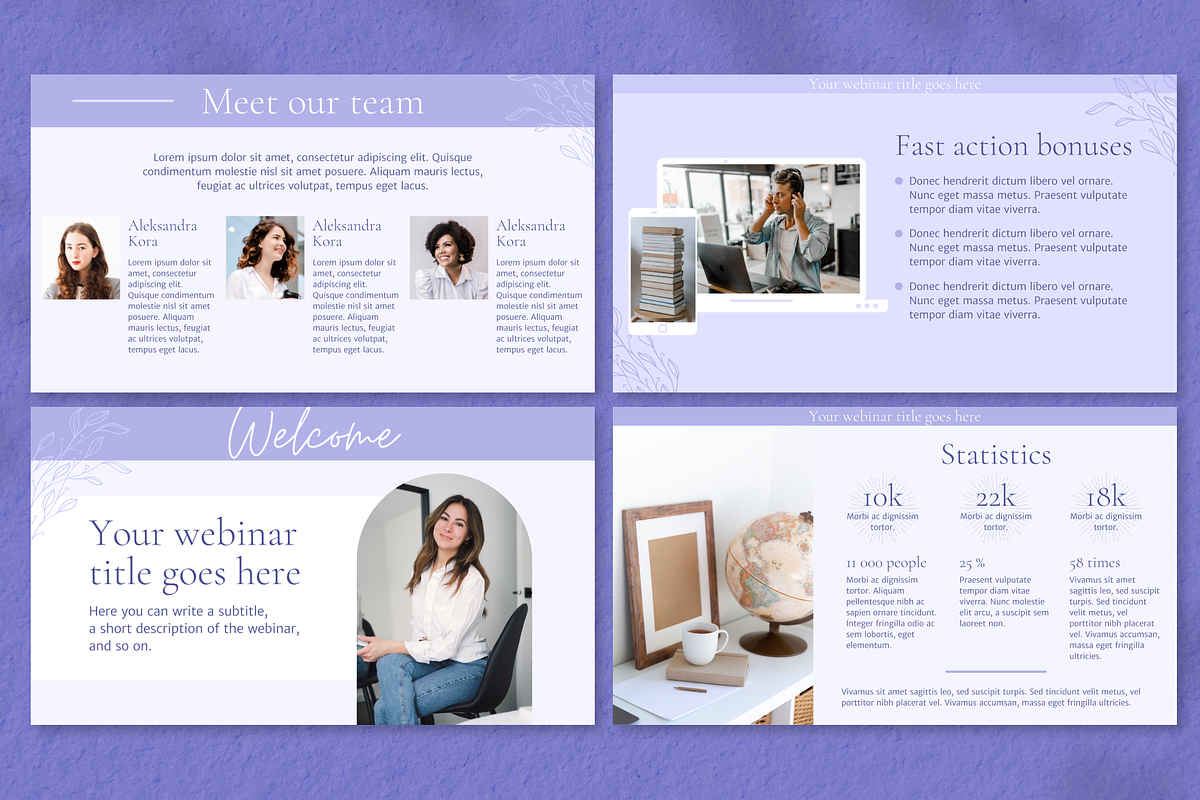 Webinar canva slides, a Presentation Template by DesignKora (Photo 5 of 10)