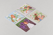 Women with flowers cards set, a Person Illustration by Good Studio (Thumbnail 6 of 7)