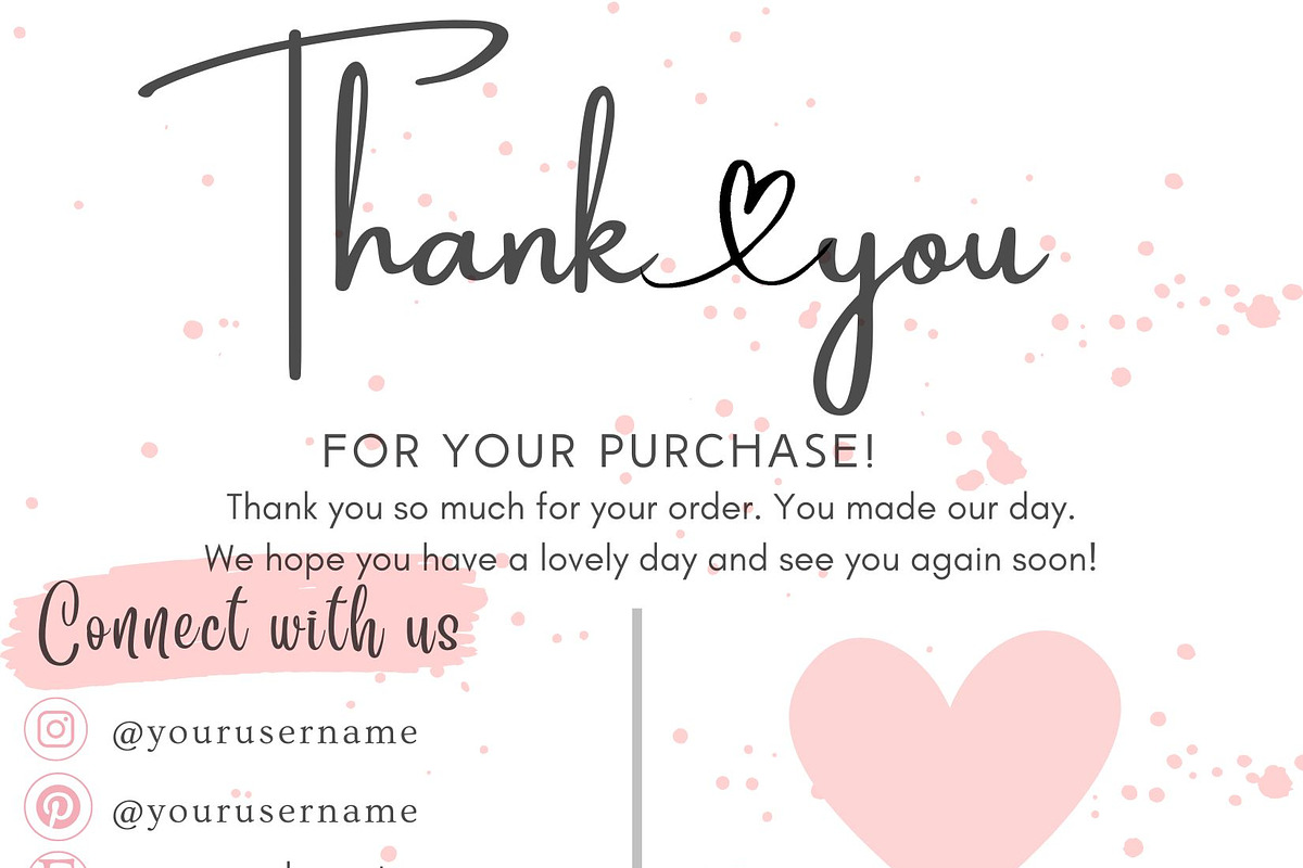 Printable thank you Cards Business T, a Business Card Template by MORION (Photo 2 of 4)