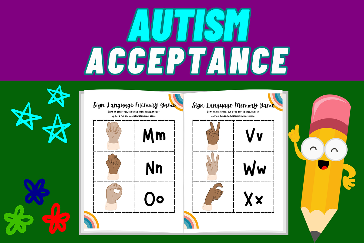 Autism Acceptance Activities, a Templates & Theme by Premium Digital Templates (Photo 3 of 3)