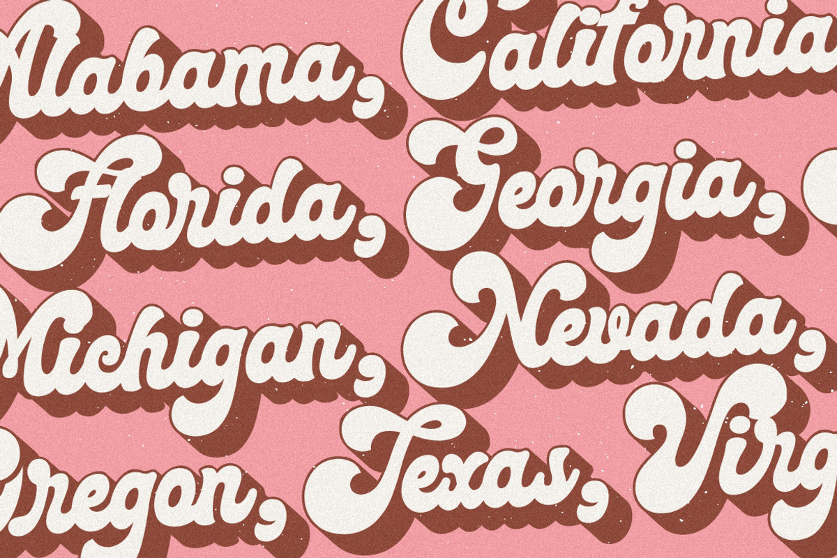 Mangolia - Retro Font Style!, a Script Font by HansCo Studio (Photo 7 of 15)