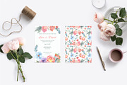 Floral Watercolor Wedding Invitation, an Invitation Template by Love Design (Thumbnail 5 of 7)