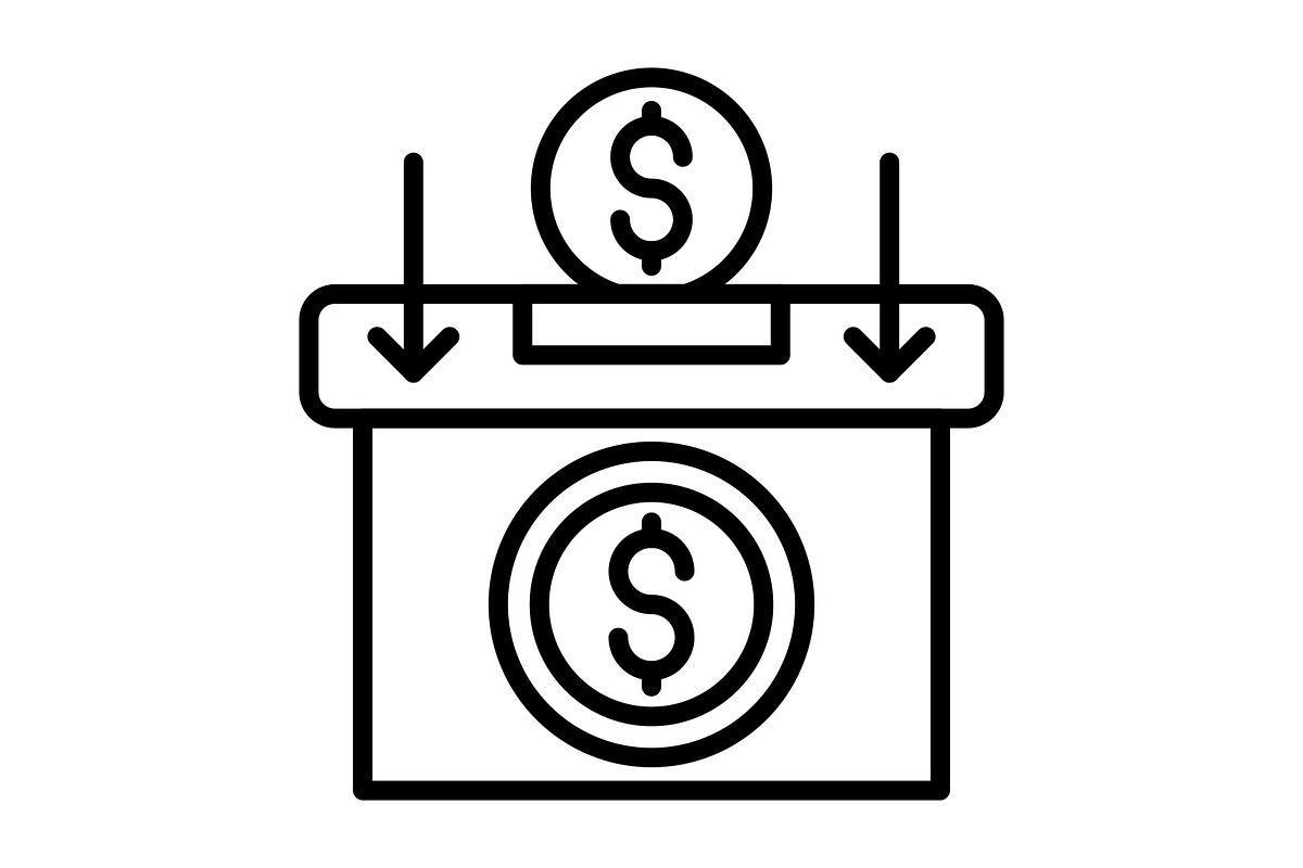 Insert coin Line Icon, an Icon by Pexelpy