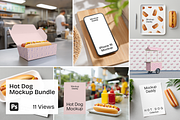 Hot Dog Mockup Bundle, an Advertising Mockup by Mockupdaddy (Thumbnail 1 of 12)
