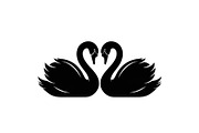 Swan Love Silhouette SVG Bundle, an Illustration by Designs_River (Thumbnail 24 of 31)