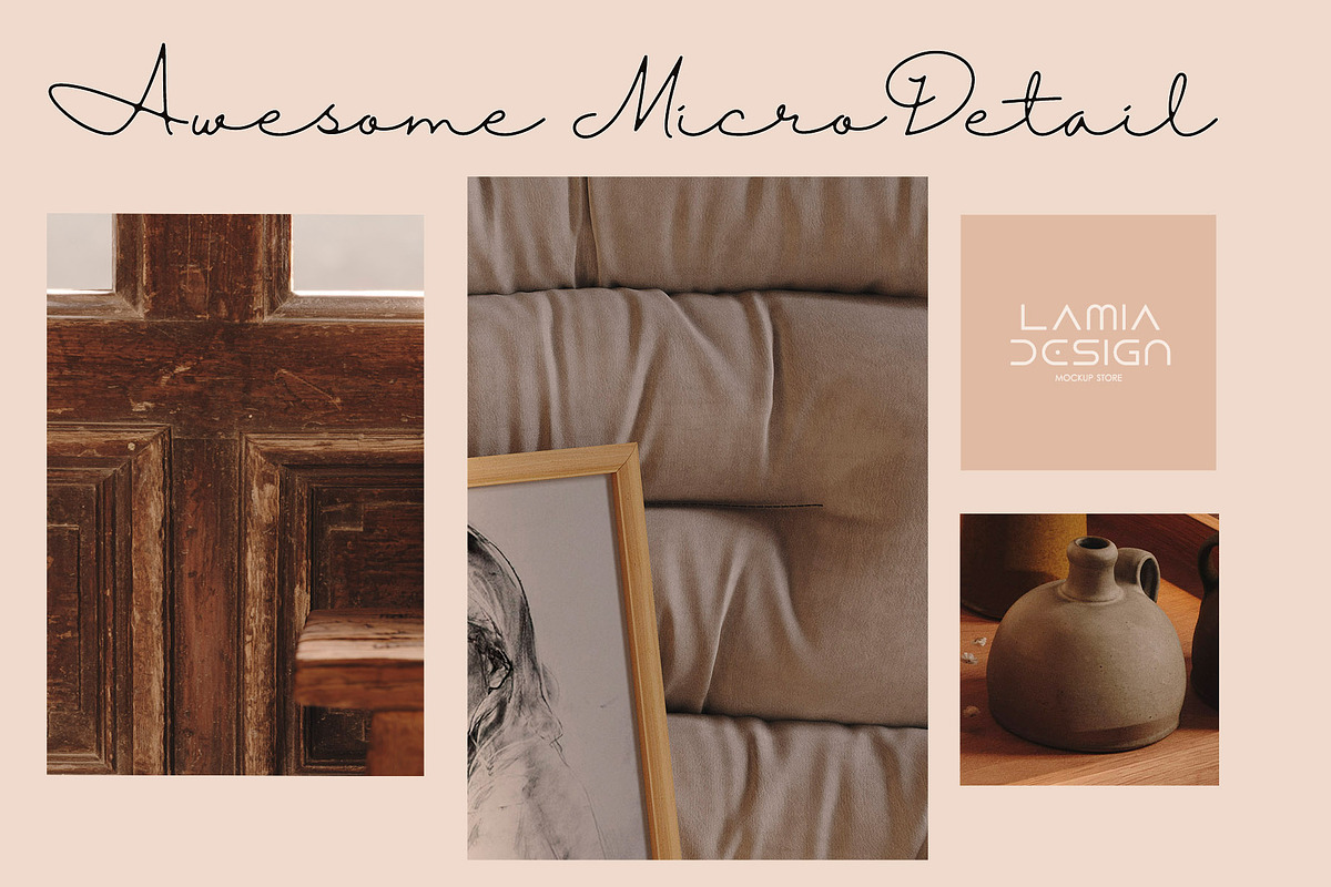 Rustic Mockup Frame Bundle, a Household Mockup by LAMIA DESIGN (Photo 5 of 14)