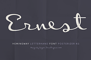 Ernest, a Script Font by Posterizer KG (Thumbnail 1 of 6)