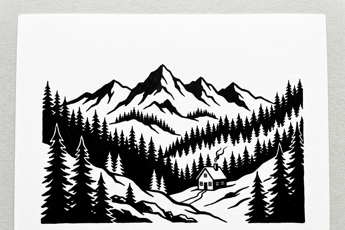 Majestic Pine Trees SVG, a Finance Illustration by Amazin_art (Photo 4 of 34)