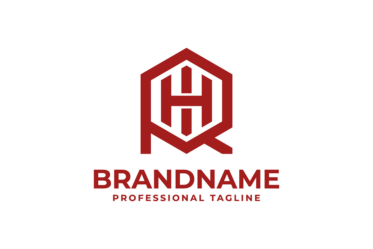 Letters RHI Hexagon Logo, a Branding & Logo Template by Pray Art Design Studio