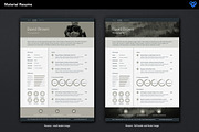 Material Resume Retro, a Resume Template by ikono.me (Thumbnail 3 of 4)